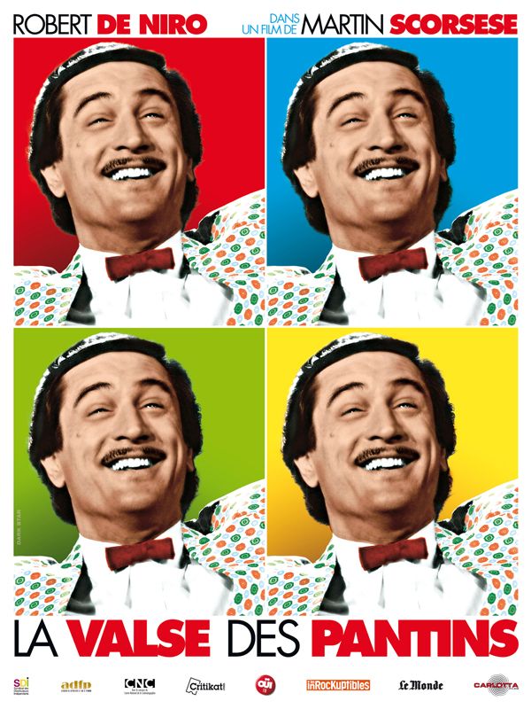 Affiche du film La Valse des pantins (1983) de Martin Scorsese. Voir La Valse des pantins en streaming / torrent sur meilleurs-films.fr