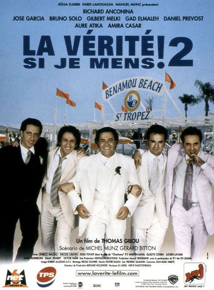 Affiche du film La Vérité si je mens ! 2 (2000) de Thomas Gilou. Voir La Vérité si je mens ! 2 en streaming / torrent sur meilleurs-films.fr