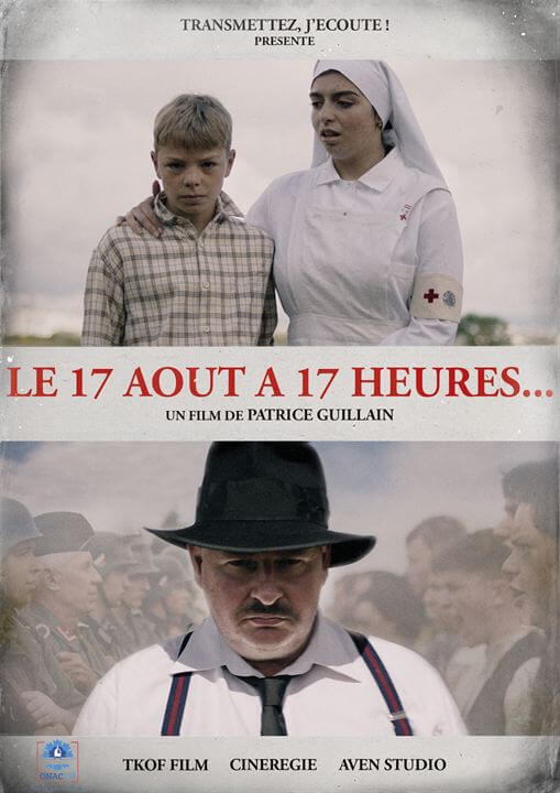 Affiche du court métrage Le 17 août à 17 heures (2025) de Patrice Guillain. Voir Le 17 août à 17 heures en streaming / torrent sur meilleurs-films.fr