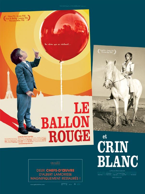 Affiche du film Le Ballon rouge (1956) de Albert Lamorisse. Voir Le Ballon rouge en streaming / torrent sur meilleurs-films.fr