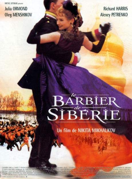 Affiche du film Le Barbier de Siberie (1998) de Nikita Mikhalkov. Voir Le Barbier de Siberie en streaming / torrent sur meilleurs-films.fr