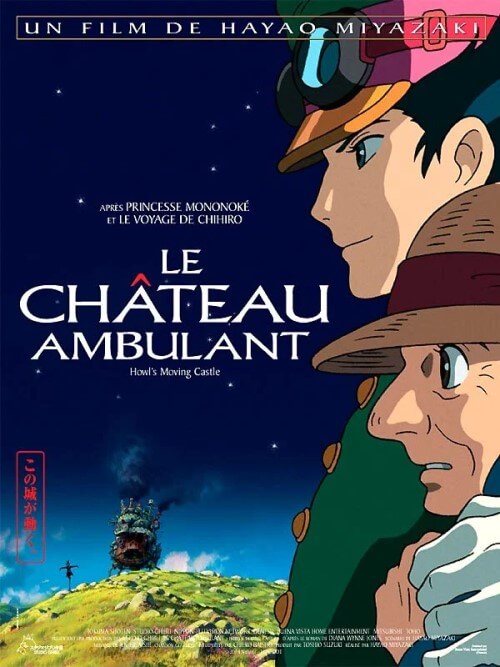 Affiche du film Le Château ambulant (2004) de Hayao Miyazaki. Voir Le Château ambulant en streaming / torrent sur meilleurs-films.fr