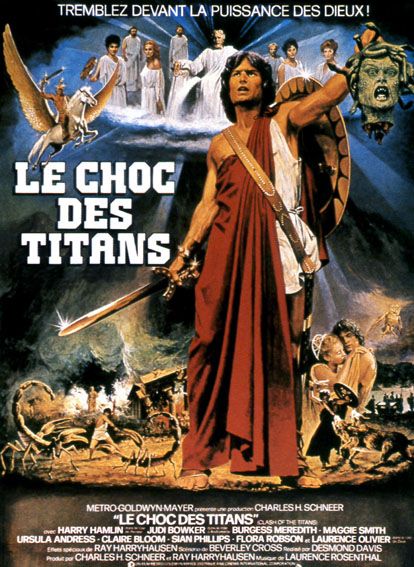 Affiche du film Le Choc des titans (1981) de Desmond Davis. Voir Le Choc des titans en streaming / torrent sur meilleurs-films.fr