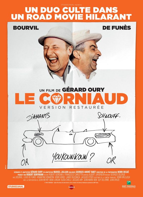 Affiche du film Le Corniaud (1964) de Gérard Oury Affiche du film Le Corniaud (1964) de Gérard Oury. Voir Le Corniaud en streaming / torrent sur meilleurs-films.fr