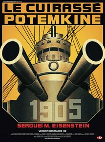 Affiche du film Le Cuirassé Potemkine (1925) de Grigori Aleksandrov. Voir Le Cuirassé Potemkine en streaming / torrent sur meilleurs-films.fr