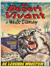 Affiche du film Le Désert vivant (1953) de James Algar. Voir Le Désert vivant en streaming / torrent sur meilleurs-films.fr