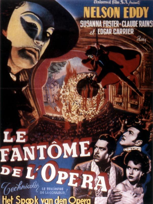 Affiche du film Le Fantôme de l’Opéra (1943) de Arthur Lubin. Voir Le Fantôme de l’Opéra en streaming / torrent sur meilleurs-films.fr