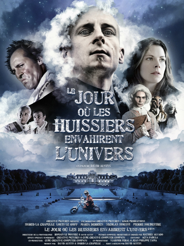 Affiche du court métrage Le jour où les huissiers envahirent l’univers (2010) de David Austin. Voir Le jour où les huissiers envahirent l’univers en streaming / torrent sur meilleurs-films.fr
