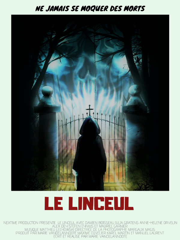 Affiche du court métrage Le Linceul (2018) de Marie Vandelannoote. Voir Le Linceul en streaming / torrent sur meilleurs-films.fr