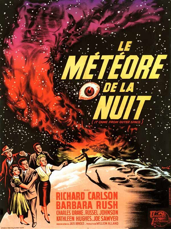 Affiche du film Le Météore de la nuit (1953) de Jack Arnold. Voir Le Météore de la nuit en streaming / torrent sur meilleurs-films.fr