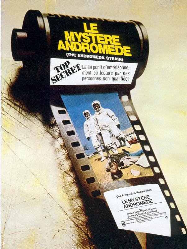Affiche du film Le Mystère Andromède (1971) de Robert Wise. Voir Le Mystère Andromède en streaming / torrent sur meilleurs-films.fr