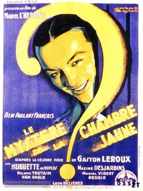 Affiche du film Le Mystère de la chambre jaune (1931) de Marcel L'Herbier Affiche du film Le Mystère de la chambre jaune (1931) de Marcel L'Herbier. Voir Le Mystère de la chambre jaune en streaming / torrent sur meilleurs-films.fr