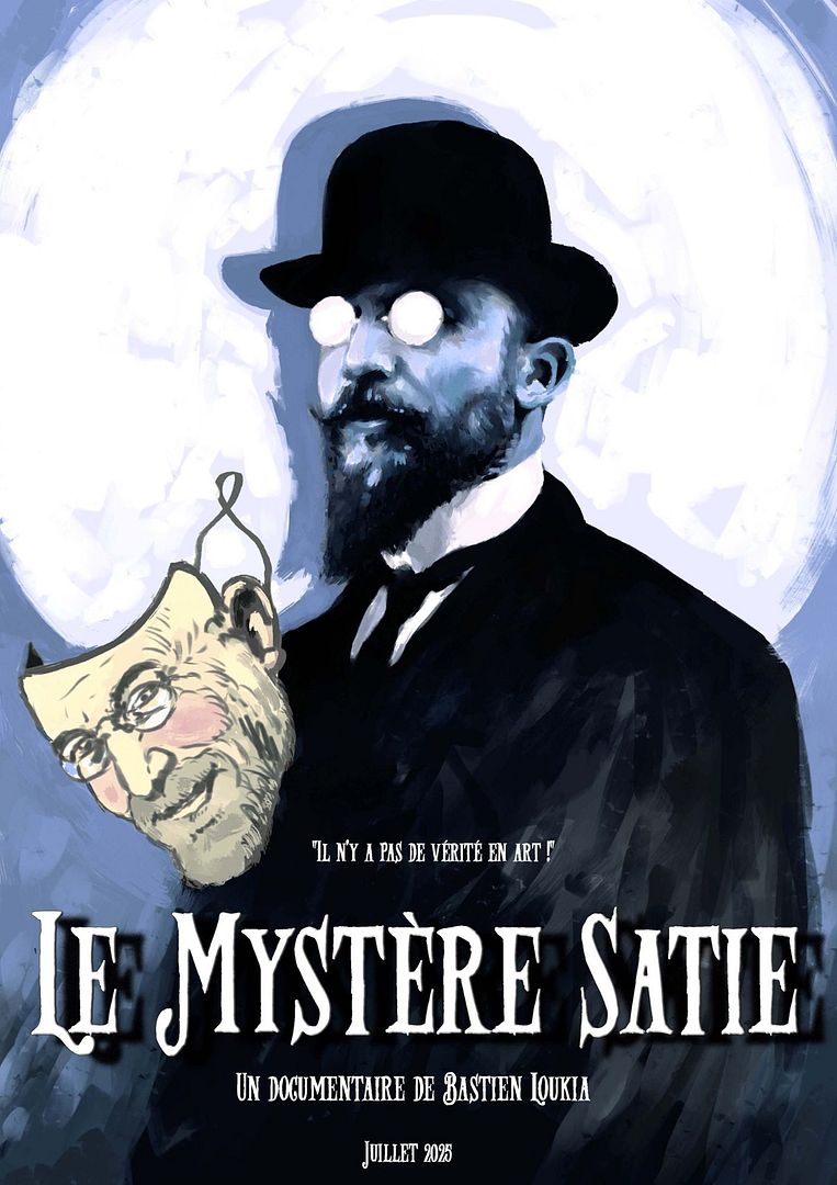 Affiche du film Le mystère Satie (2024) de . Voir Le mystère Satie en streaming / torrent sur meilleurs-films.fr