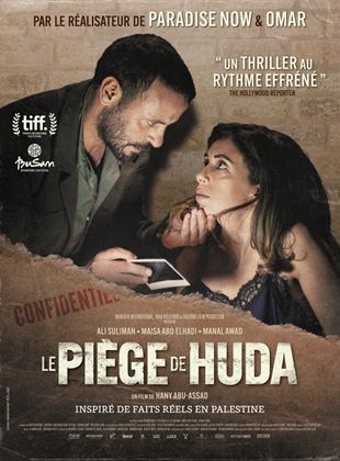 Affiche du film Le Piège de Huda (2023) de Hany Abu-Assad. Voir Le Piège de Huda en streaming / torrent sur meilleurs-films.fr