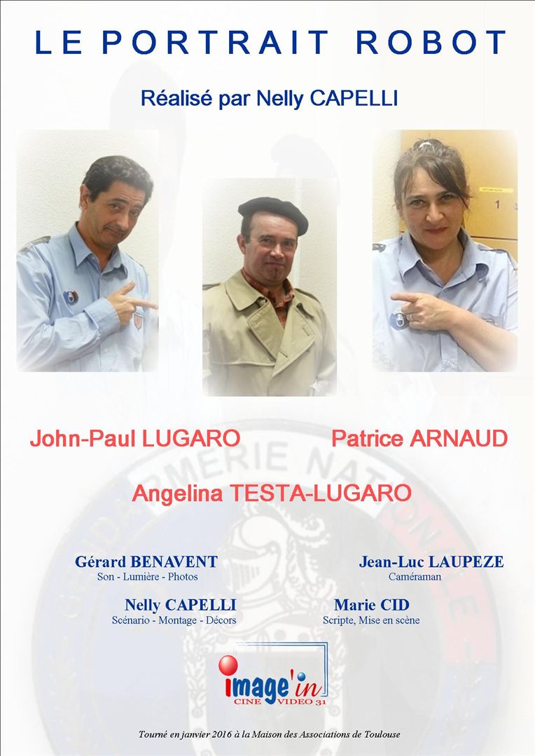 Affiche du court métrage Le Portrait robot (2016) de Nelly Capelli. Voir Le Portrait robot en streaming / torrent sur meilleurs-films.fr