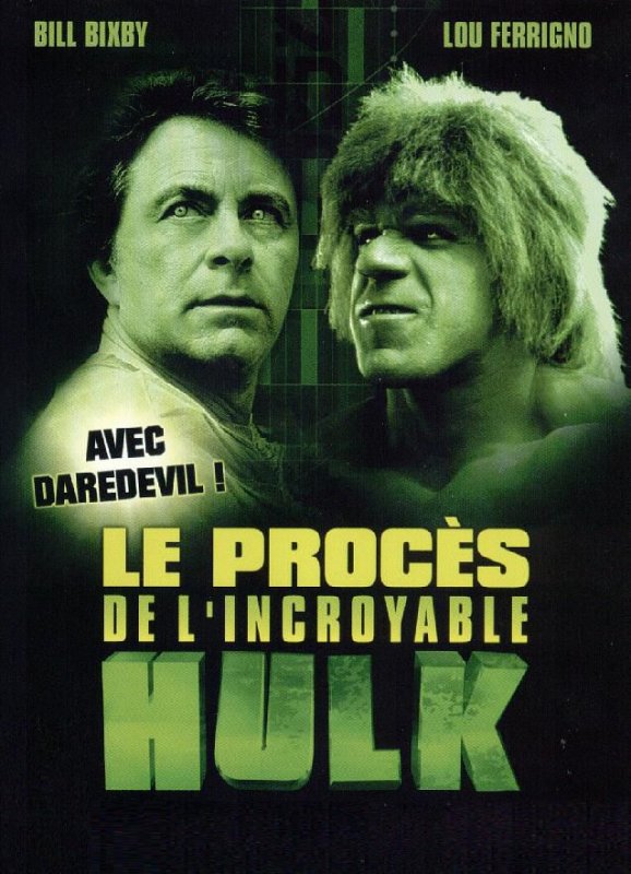 Affiche du film Le Procès de l’Incroyable Hulk (1989) de Bill Bixby. Voir Le Procès de l’Incroyable Hulk en streaming / torrent sur meilleurs-films.fr