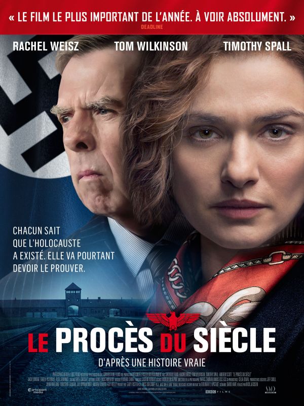 Affiche du film Le Procès du siècle (2016) de Mick Jackson. Voir Le Procès du siècle en streaming / torrent sur meilleurs-films.fr