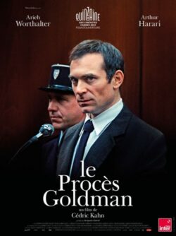 Affiche du film Le Procès Goldman (2023) de Cédric Kahn & Nathalie Hertzberg.