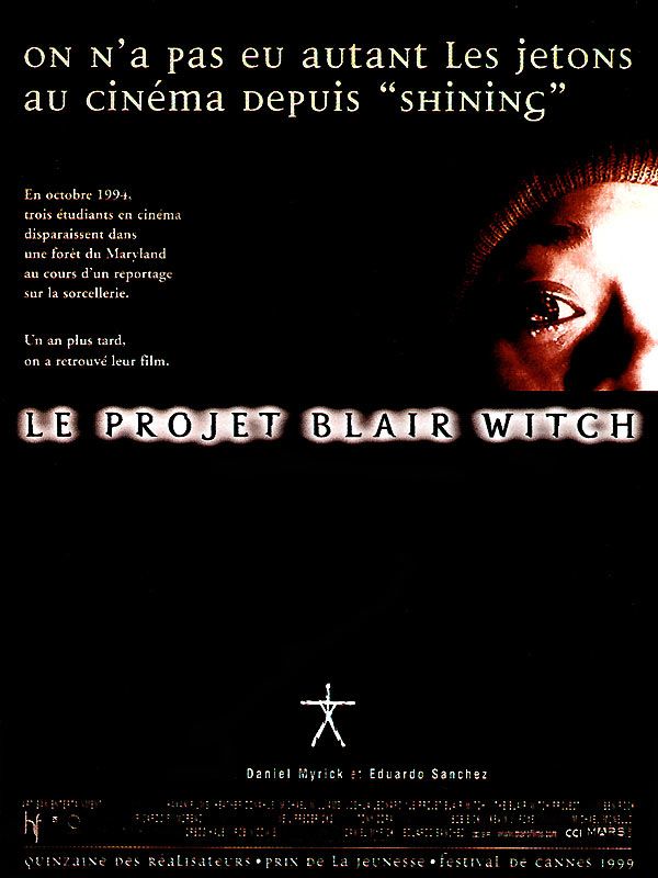 Affiche du film Le Projet Blair Witch (1999) de Daniel Myrick. Voir Le Projet Blair Witch en streaming / torrent sur meilleurs-films.fr