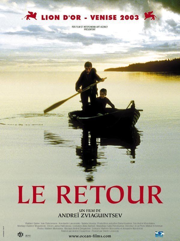 Affiche du film Le Retour (2003) de Andrei Zvyagintsev. Voir Le Retour en streaming / torrent sur meilleurs-films.fr