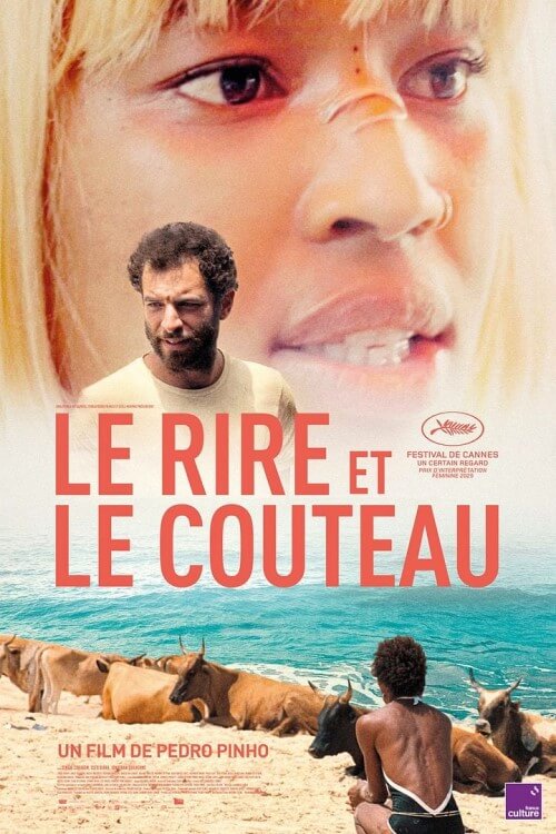 Affiche du film Le Rire et le couteau (2025) de Pedro Pinho. Voir Le Rire et le couteau en streaming / torrent sur meilleurs-films.fr