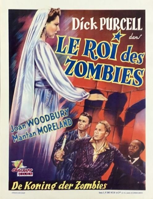 Affiche du film Le Roi des zombies (1941) de Jean Yarbrough. Voir Le Roi des zombies en streaming / torrent sur meilleurs-films.fr