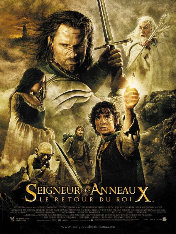 Affiche du film Le Seigneur des anneaux : le retour du roi (2003) de Peter Jackson Affiche du film Le Seigneur des anneaux : le retour du roi (2003) de Peter Jackson. Voir Le Seigneur des anneaux : le retour du roi en streaming / torrent sur meilleurs-films.fr