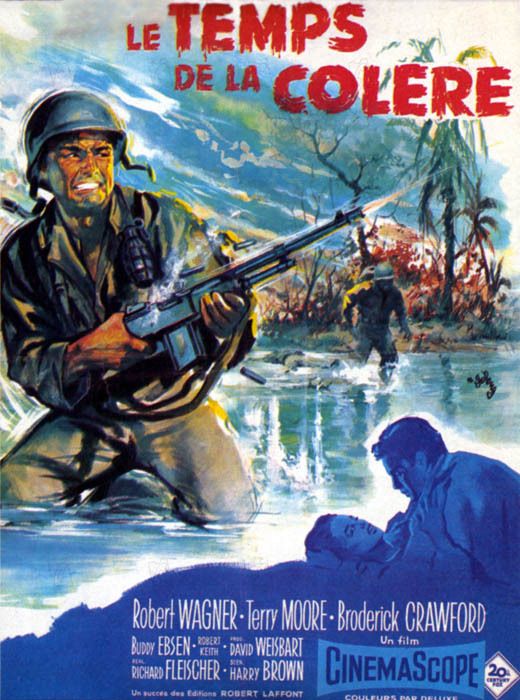 Affiche du film Le Temps de la colère (1956) de Richard Fleischer. Voir Le Temps de la colère en streaming / torrent sur meilleurs-films.fr