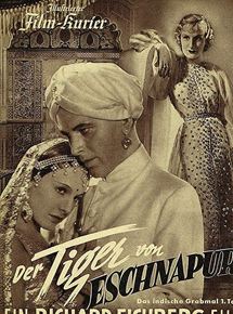 Affiche du film Le Tigre du Bengale (1938) de Richard Eichberg. Voir Le Tigre du Bengale en streaming / torrent sur meilleurs-films.fr