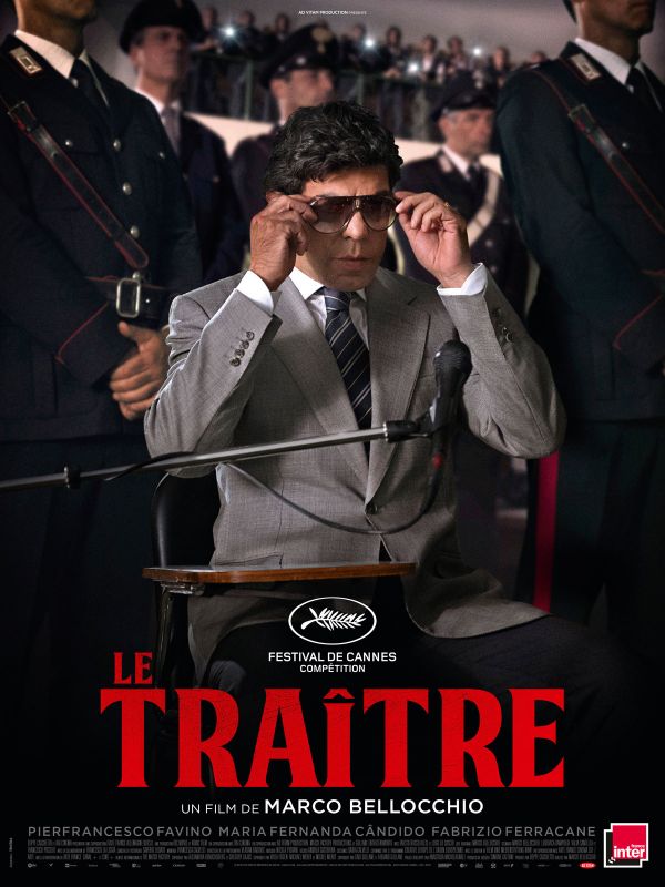 Affiche du film Le Traître (2019) de Marco Bellocchio. Voir Le Traître en streaming / torrent sur meilleurs-films.fr
