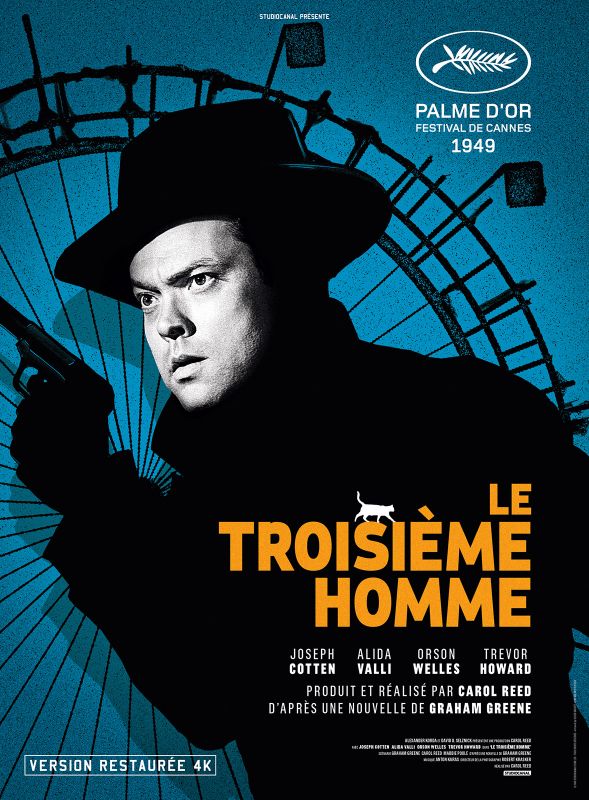 Affiche du film Le Troisième homme (1949) de Carol Reed. Voir Le Troisième homme en streaming / torrent sur meilleurs-films.fr