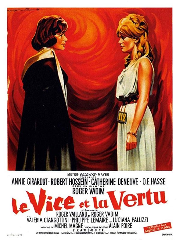 Affiche du film Le Vice et la vertu (1963) de Roger Vadim Affiche du film Le Vice et la vertu (1963) de Roger Vadim. Voir Le Vice et la vertu en streaming / torrent sur meilleurs-films.fr