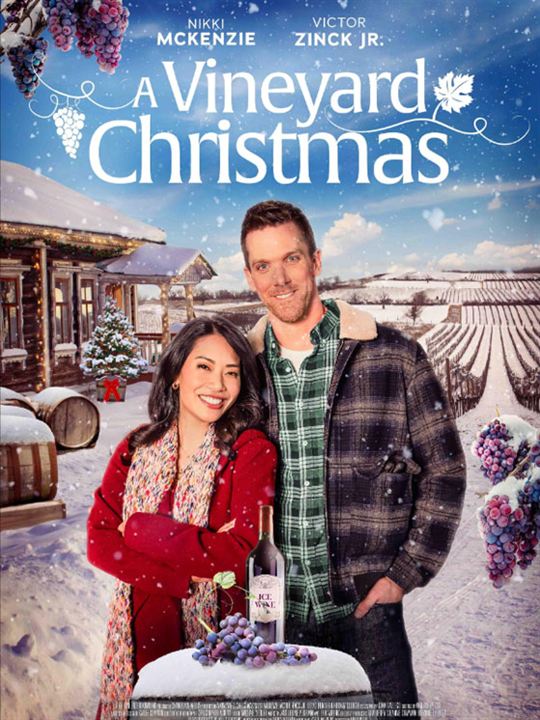 Affiche du film Le vignoble de Noël (2023) de Ana Valine. Voir Le vignoble de Noël en streaming / torrent sur meilleurs-films.fr