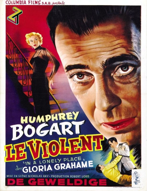 Affiche du film Le Violent (1950) de Nicholas Ray. Voir Le Violent en streaming / torrent sur meilleurs-films.fr