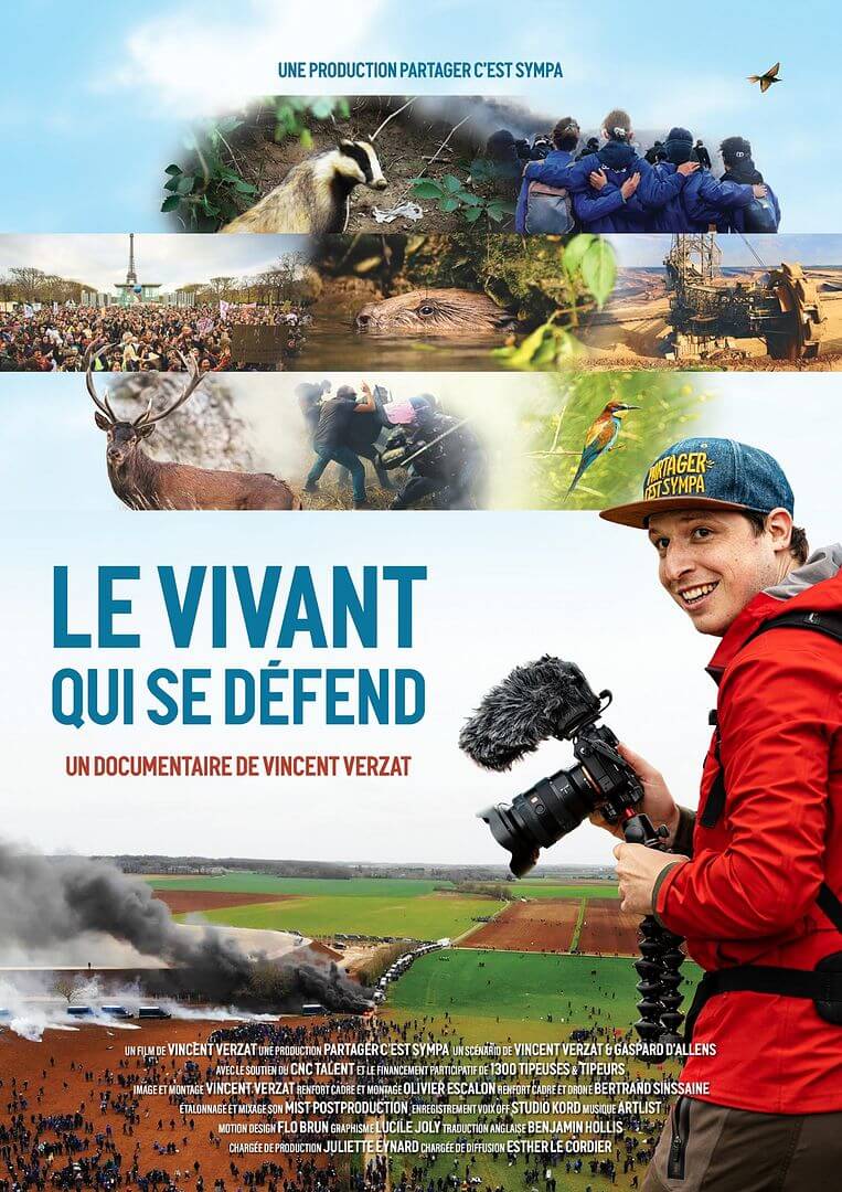 Affiche du film Le vivant qui se défend (2025) de Vincent Verzat