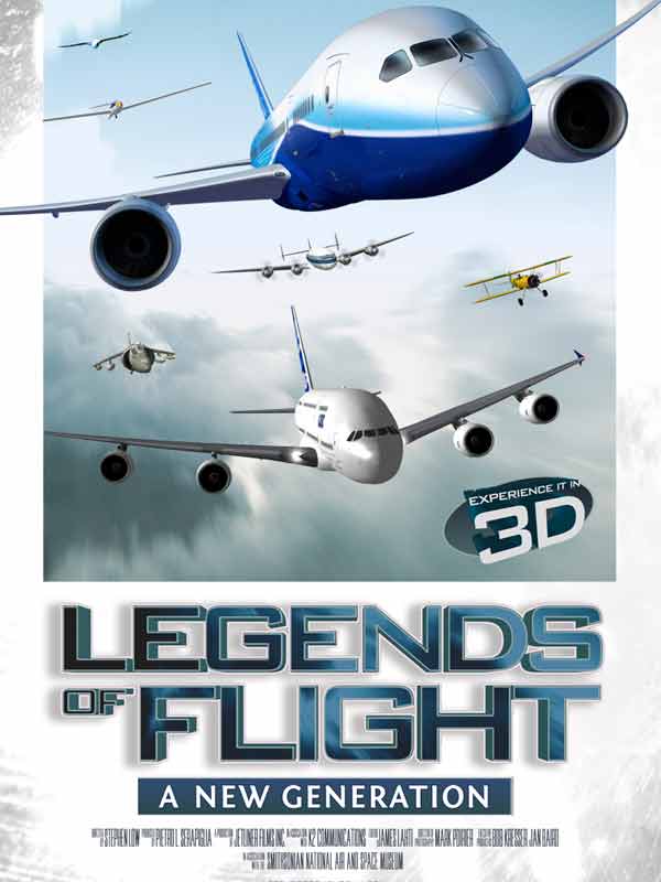 Affiche du court métrage Legends of Flight (2010) de Stephen Low. Voir Legends of Flight en streaming / torrent sur meilleurs-films.fr