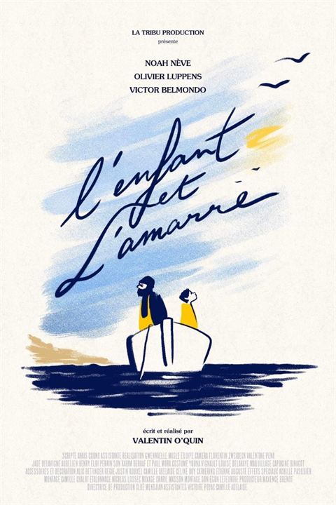 Affiche du court métrage L’enfant et l’amarre (2025) de Valentin O'Quin. Voir L’enfant et l’amarre en streaming / torrent sur meilleurs-films.fr