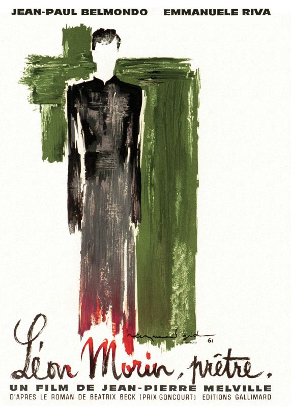 Affiche du film Léon Morin, prêtre (1961) de Jean-Pierre Melville. Voir Léon Morin, prêtre en streaming / torrent sur meilleurs-films.fr