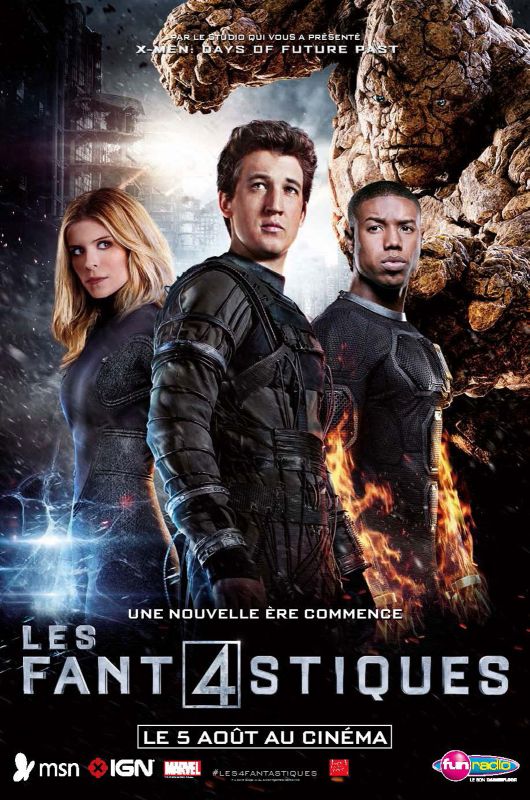 Affiche du film Les 4 Fantastiques (2015) de Josh Trank. Voir Les 4 Fantastiques en streaming / torrent sur meilleurs-films.fr