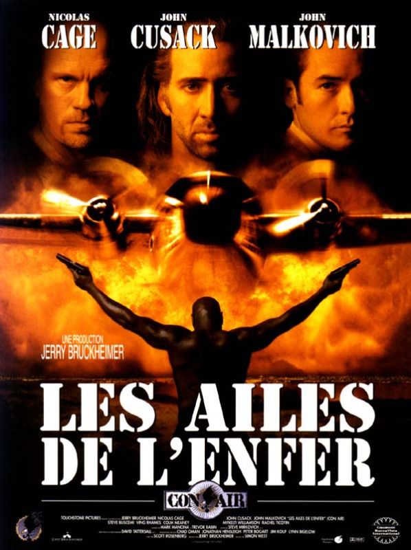 Affiche du film Les Ailes de l’enfer (1997) de Simon West Affiche du film Les Ailes de l’enfer (1997) de Simon West. Voir Les Ailes de l’enfer en streaming / torrent sur meilleurs-films.fr