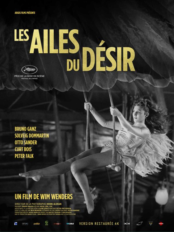 Affiche du film Les Ailes du désir (1987) de Wim Wenders. Voir Les Ailes du désir en streaming / torrent sur meilleurs-films.fr