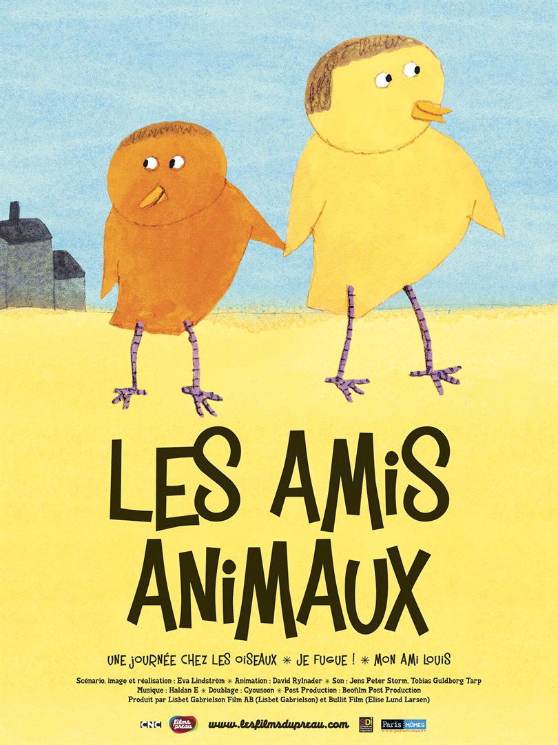 Affiche du court métrage Les amis animaux (2014) de Eva Lindström. Voir Les amis animaux en streaming / torrent sur meilleurs-films.fr