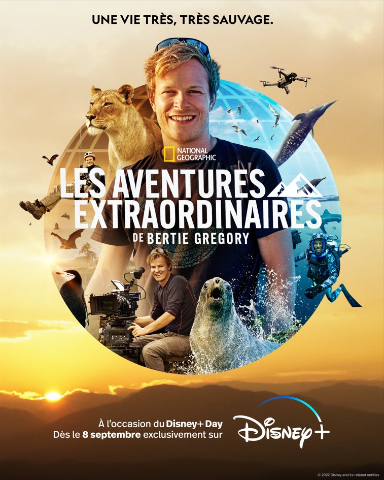 Affiche de la série Les aventures extraordinaires de Bertie Gregory (2022) de . Voir Les aventures extraordinaires de Bertie Gregory en streaming / torrent sur meilleurs-films.fr