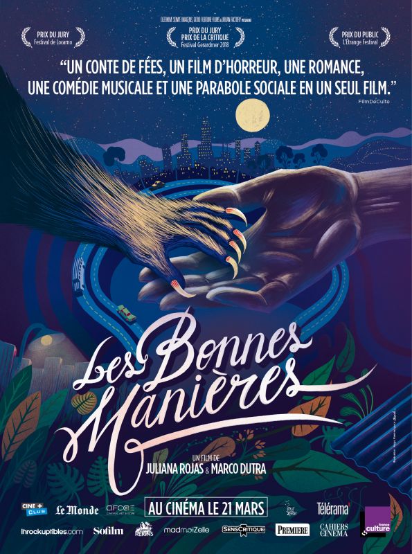 Affiche du film Les Bonnes Manières (2017) de Juliana Rojas. Voir Les Bonnes Manières en streaming / torrent sur meilleurs-films.fr
