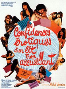 Affiche du film Les Confidences érotiques d’un lit trop accueillant (1973) de Michel Lemoine Affiche du film Les Confidences érotiques d’un lit trop accueillant (1973) de Michel Lemoine. Voir Les Confidences érotiques d’un lit trop accueillant en streaming / torrent sur meilleurs-films.fr
