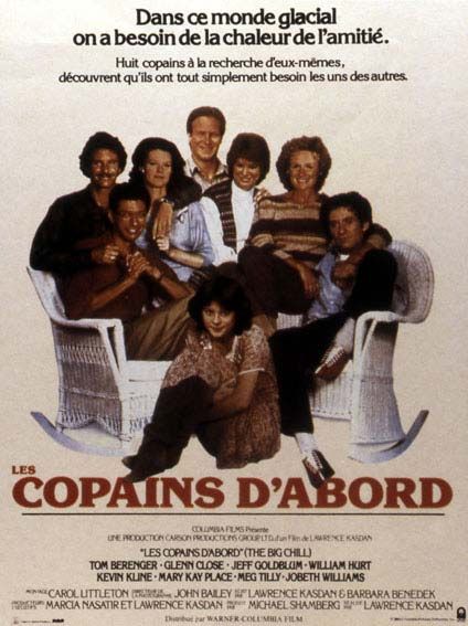 Affiche du film Les Copains d’abord (1983) de Lawrence Kasdan. Voir Les Copains d’abord en streaming / torrent sur meilleurs-films.fr