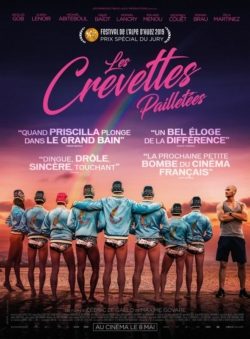 Affiche du film Les Crevettes pailletées (2019) de Cédric Le Gallo & Maxime Govare.