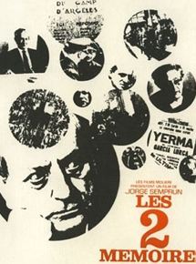 Affiche du film Les Deux Mémoires (1974) de Jorge Semprún Affiche du film Les Deux Mémoires (1974) de Jorge Semprún. Voir Les Deux Mémoires en streaming / torrent sur meilleurs-films.fr