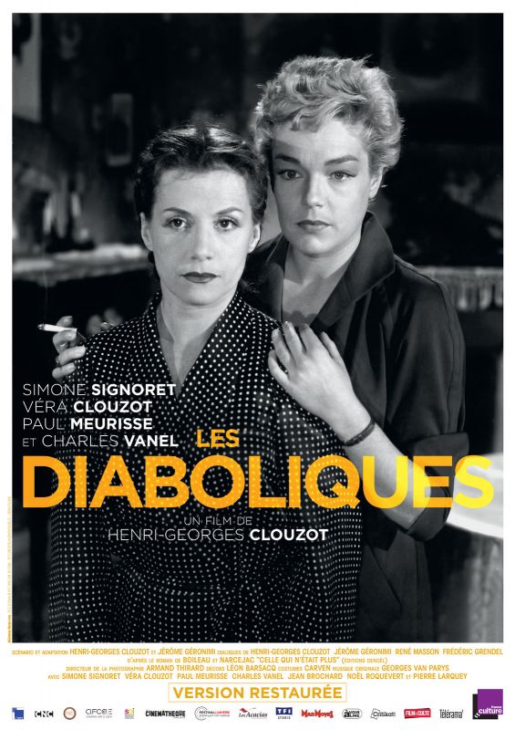 Affiche du film Les Diaboliques (1954) de Henri-Georges Clouzot. Voir Les Diaboliques en streaming / torrent sur meilleurs-films.fr