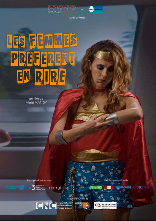 Affiche du court métrage Les Femmes préfèrent en rire (2025) de Marie Mandy. Voir Les Femmes préfèrent en rire en streaming / torrent sur meilleurs-films.fr